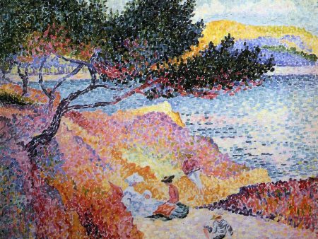 Bay at Cavaliere by Henri Edmond Cross - Hand-Painted Oil Painting on Canvas For Discount