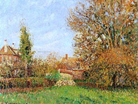 Autunm in Eragny by Camille Pissarro - Hand-Painted Oil Painting on Canvas Online Sale