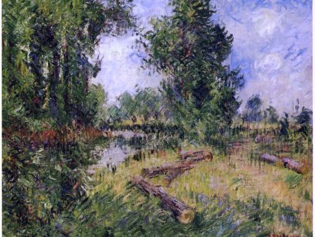 By the Orne River near Caen by Gustave Loiseau - Hand-Painted Oil Painting on Canvas Online