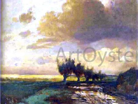 Country Road by Alexei Kondratevich Savrasov - Hand-Painted Oil Painting on Canvas Sale