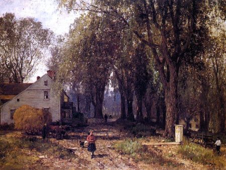 Country Life by Albert Fitch Bellows - Hand-Painted Oil Painting on Canvas For Cheap