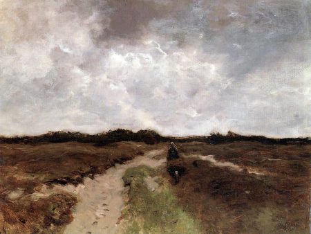 Crossing the Heath by Anton Mauve - Hand-Painted Oil Painting on Canvas For Sale