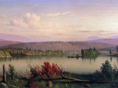 Blue Mountain Lake by Levi Wells Prentice - Hand-Painted Oil Painting on Canvas Cheap