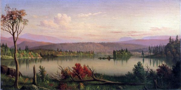 Blue Mountain Lake by Levi Wells Prentice - Hand-Painted Oil Painting on Canvas Cheap