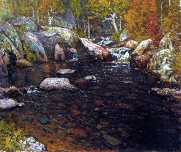 Woodland Pool by John Joseph Enneking - Hand-Painted Oil Painting on Canvas Discount