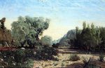 Olive Trees by Paul-Camille Guigou - Hand-Painted Oil Painting on Canvas Discount