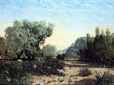 Olive Trees by Paul-Camille Guigou - Hand-Painted Oil Painting on Canvas Discount