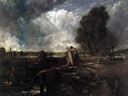 A Boat at the Sluice (sketch) by John Constable - Hand-Painted Oil Painting on Canvas Sale