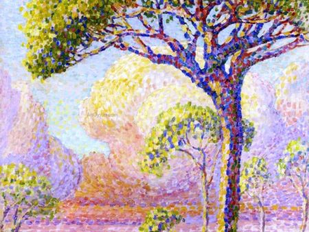 A Pine Tree by Henri Edmond Cross - Hand-Painted Oil Painting on Canvas Online