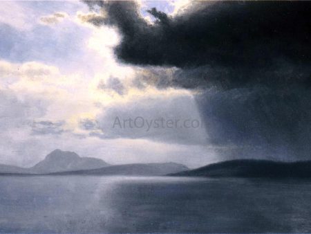 Approaching Thunderstorm on the Hudson River by Albert Bierstadt - Hand-Painted Oil Painting on Canvas Online