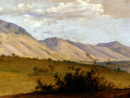 A View Of Monte Serone And Monte Ernici by Florian Grospietsch - Hand-Painted Oil Painting on Canvas Supply