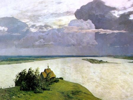 Above the Eternal Peace by Isaac Ilich Levitan - Hand-Painted Oil Painting on Canvas Supply