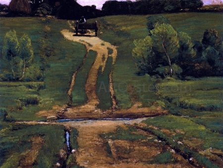 Back Road by Frederick Childe Hassam - Hand-Painted Oil Painting on Canvas Sale