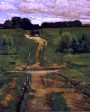 Back Road by Frederick Childe Hassam - Hand-Painted Oil Painting on Canvas Sale