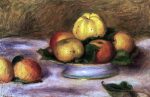 Apples on a Plate by Pierre Auguste Renoir - Hand-Painted Oil Painting on Canvas Hot on Sale