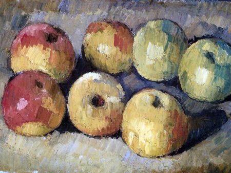 Apples by Paul Cezanne - Hand-Painted Oil Painting on Canvas Online Hot Sale