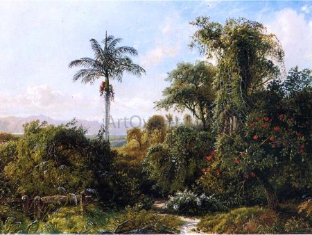 Cuban Landscape by Edmund Darch Lewis - Hand-Painted Oil Painting on Canvas Sale