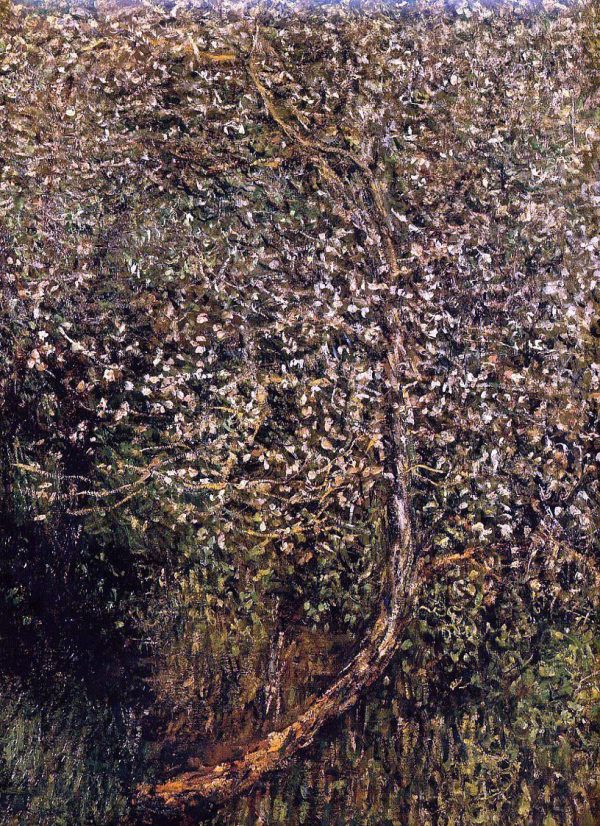 Apple Trees in Blossom by the Water by Claude Oscar Monet - Hand-Painted Oil Painting on Canvas Online