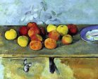 Apples and Biscuits by Paul Cezanne - Hand-Painted Oil Painting on Canvas For Cheap