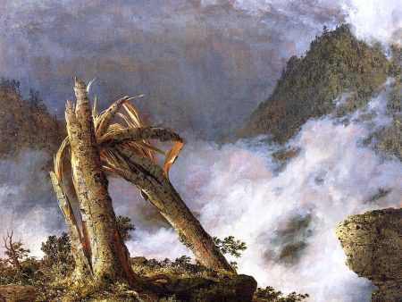 A Storm in the Mountains by Frederic Edwin Church - Hand-Painted Oil Painting on Canvas Hot on Sale