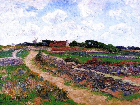 A Path in Clohars, Finistere by Henri Moret - Hand-Painted Oil Painting on Canvas Online Hot Sale