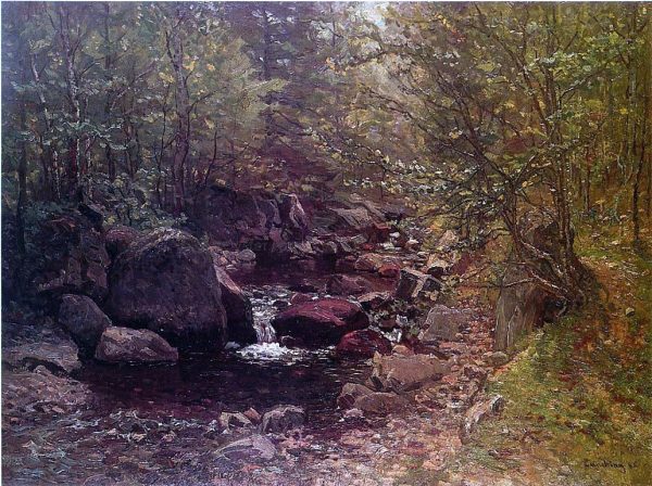 Brook in Spring by John Joseph Enneking - Hand-Painted Oil Painting on Canvas For Discount