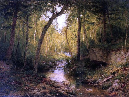 A Summer Haunt by Alexander Helwig Wyant - Hand-Painted Oil Painting on Canvas Cheap