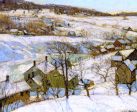 Berkshire Hills, Winter by George Gardner Symons - Hand-Painted Oil Painting on Canvas For Discount