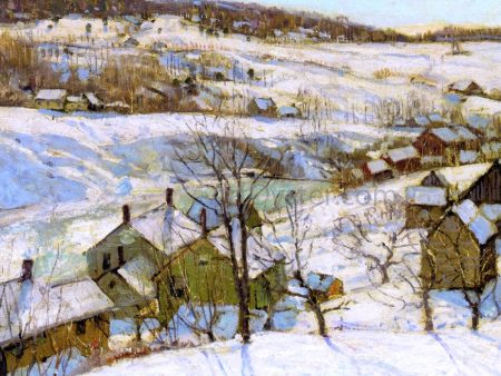 Berkshire Hills, Winter by George Gardner Symons - Hand-Painted Oil Painting on Canvas For Discount