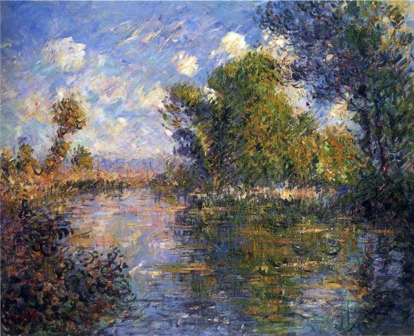 By the Eure River in Autumn by Gustave Loiseau - Hand-Painted Oil Painting on Canvas Supply