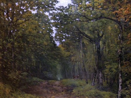 Avenue of Chestnut Trees near La Celle-Saint-Cloud by Alfred Sisley - Hand-Painted Oil Painting on Canvas Online