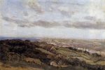 Bologne-sur-Mer, View from the High Cliffs by Jean-Baptiste-Camille Corot - Hand-Painted Oil Painting on Canvas Hot on Sale