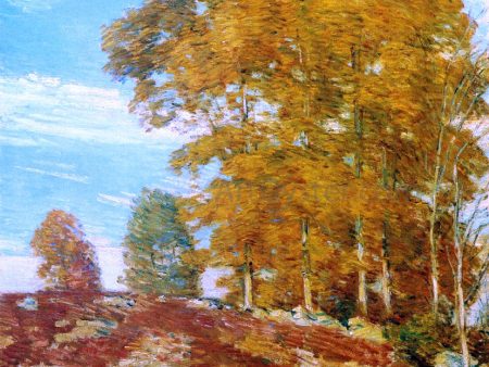 Autumn Hilltop, New England by Frederick Childe Hassam - Hand-Painted Oil Painting on Canvas Online now