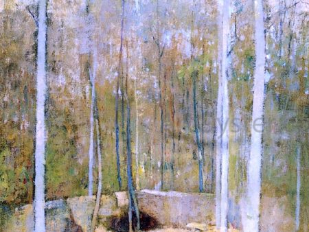 Autumn Forest by Emil Carlsen - Hand-Painted Oil Painting on Canvas For Sale