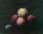 Peaches and a Plum by Henri Fantin-Latour - Hand-Painted Oil Painting on Canvas For Discount