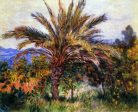 A Palm Tree at Bordighera by Claude Oscar Monet - Hand-Painted Oil Painting on Canvas Discount