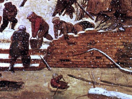 Adoration of the Kings in the Snow (detail) by The Elder Pieter Bruegel - Hand-Painted Oil Painting on Canvas on Sale