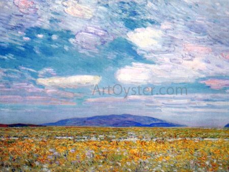 Alkali, Rabbit Brush and Grease Wood Squaw Cap, Oregon Trail by Frederick Childe Hassam - Hand-Painted Oil Painting on Canvas Discount