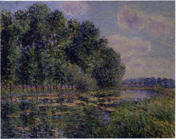 By the Eure River in Summer by Gustave Loiseau - Hand-Painted Oil Painting on Canvas Discount