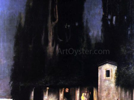 Departure from an Island at Night by Henryk Hector Siemiradzki - Hand-Painted Oil Painting on Canvas Online Sale