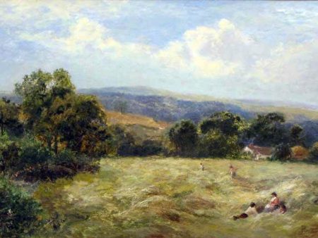 A Mid-day Rest by George Turner - Hand-Painted Oil Painting on Canvas For Sale