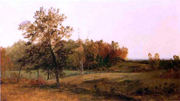 Autumn Landscape by John Frederick Kensett - Hand-Painted Oil Painting on Canvas For Cheap