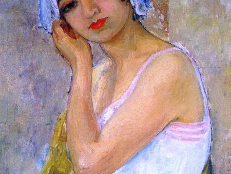 Young woman by Henri Lebasque - Hand-Painted Oil Painting on Canvas Online Sale