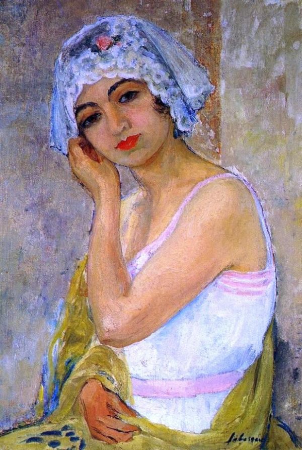 Young woman by Henri Lebasque - Hand-Painted Oil Painting on Canvas Online Sale