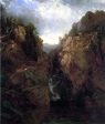 Woodland Waterfall by John Frederick Kensett - Hand-Painted Oil Painting on Canvas Discount