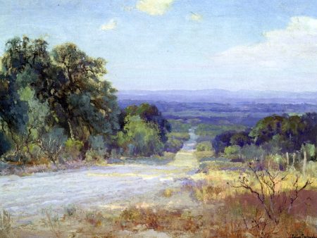 A White Road at Late Afternoon by Julian Onderdonk - Hand-Painted Oil Painting on Canvas Online Sale