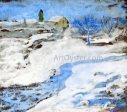 A Winter by John Twachtman - Hand-Painted Oil Painting on Canvas Discount