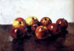 A Still Life of Apples by Lessur Ury - Hand-Painted Oil Painting on Canvas For Sale