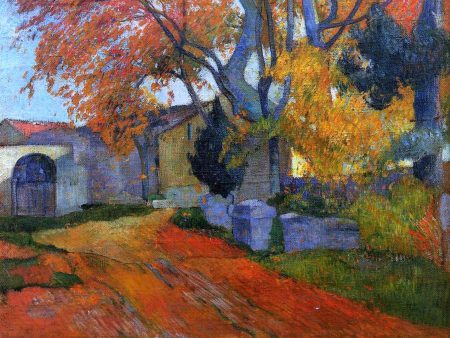 A Lane at Alchamps, Arles by Paul Gauguin - Hand-Painted Oil Painting on Canvas Hot on Sale