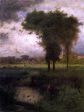 Woodland Scene by George Inness - Hand-Painted Oil Painting on Canvas Online Sale